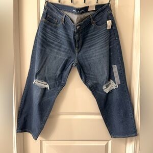 NWT boyfriend style distressed jeans
